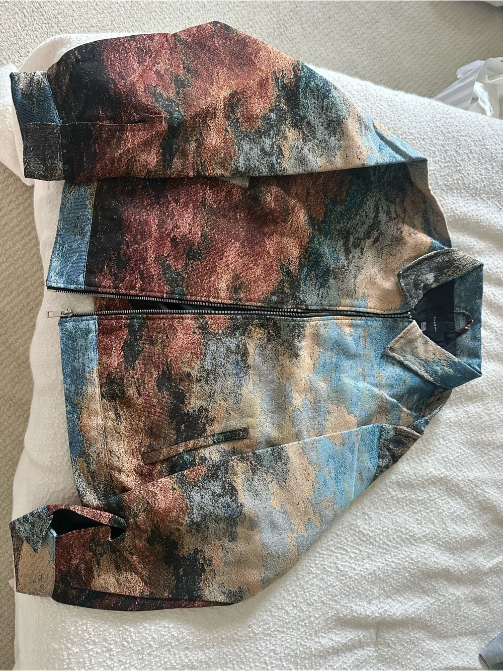 PacSun Multi-Color Patterned Bomber Jacket